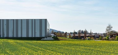 Blick auf das Gewerbegebiet Linsengericht